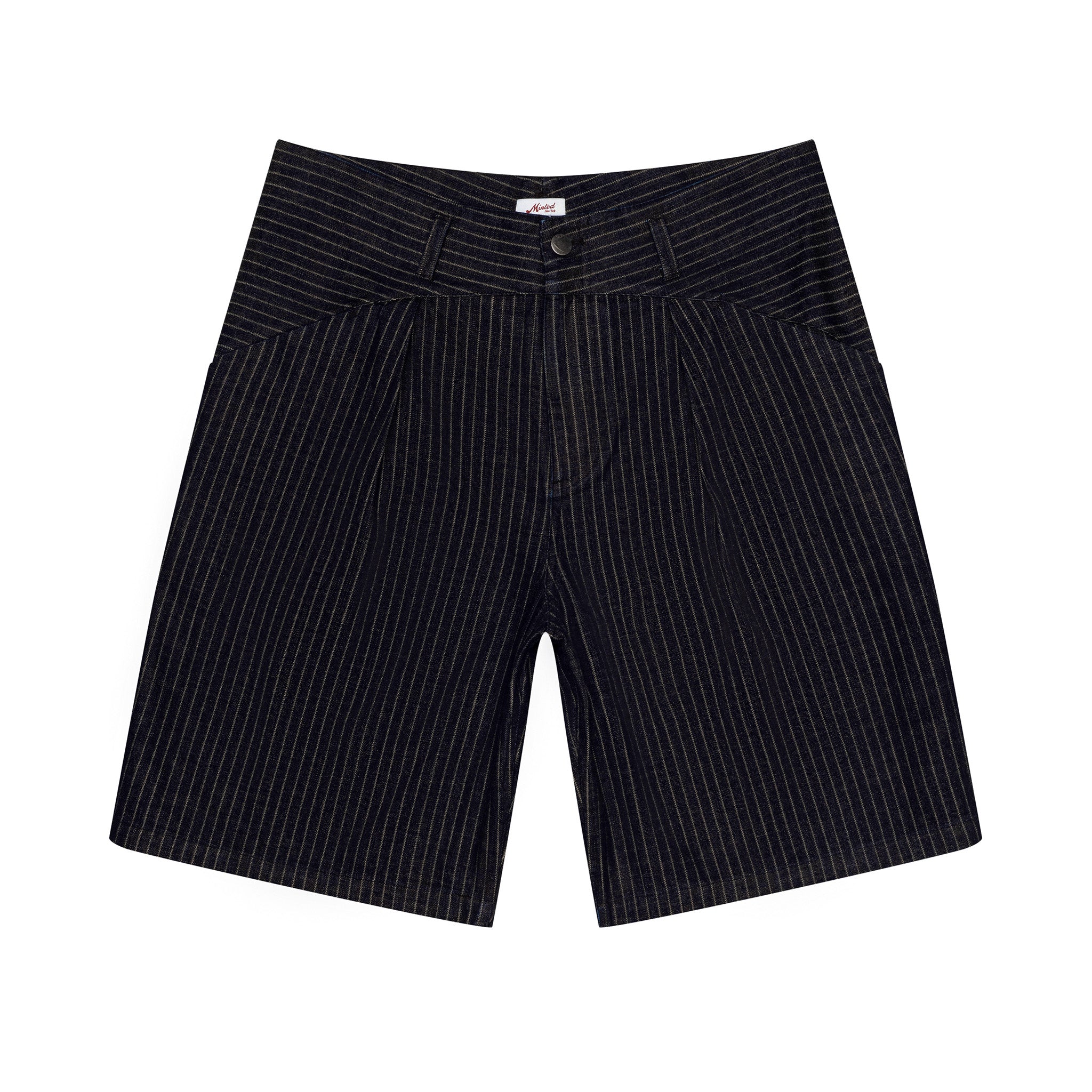 Blueprint Pleated Denim Short