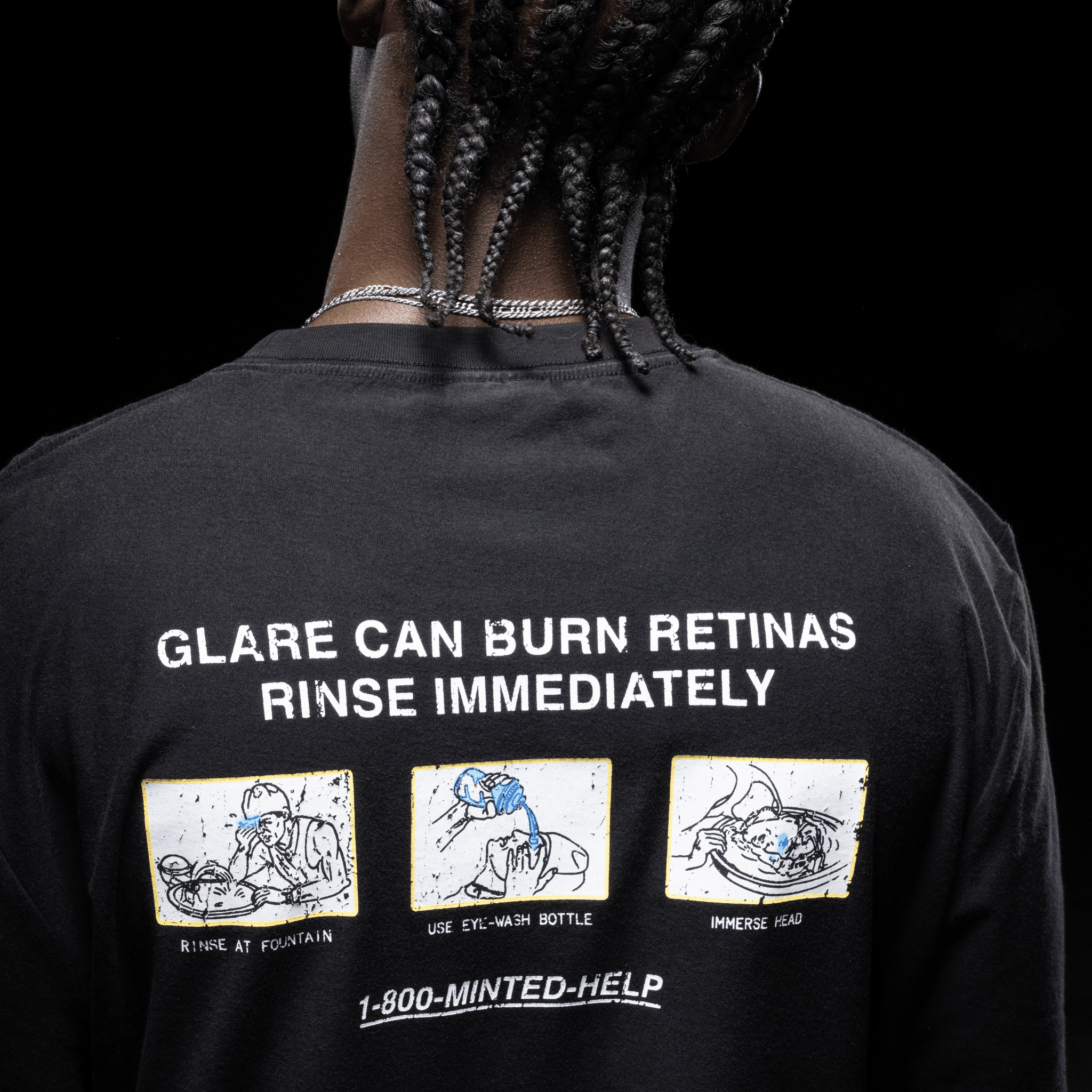 LinoCotton Tee - Warning Sign - Minted New York