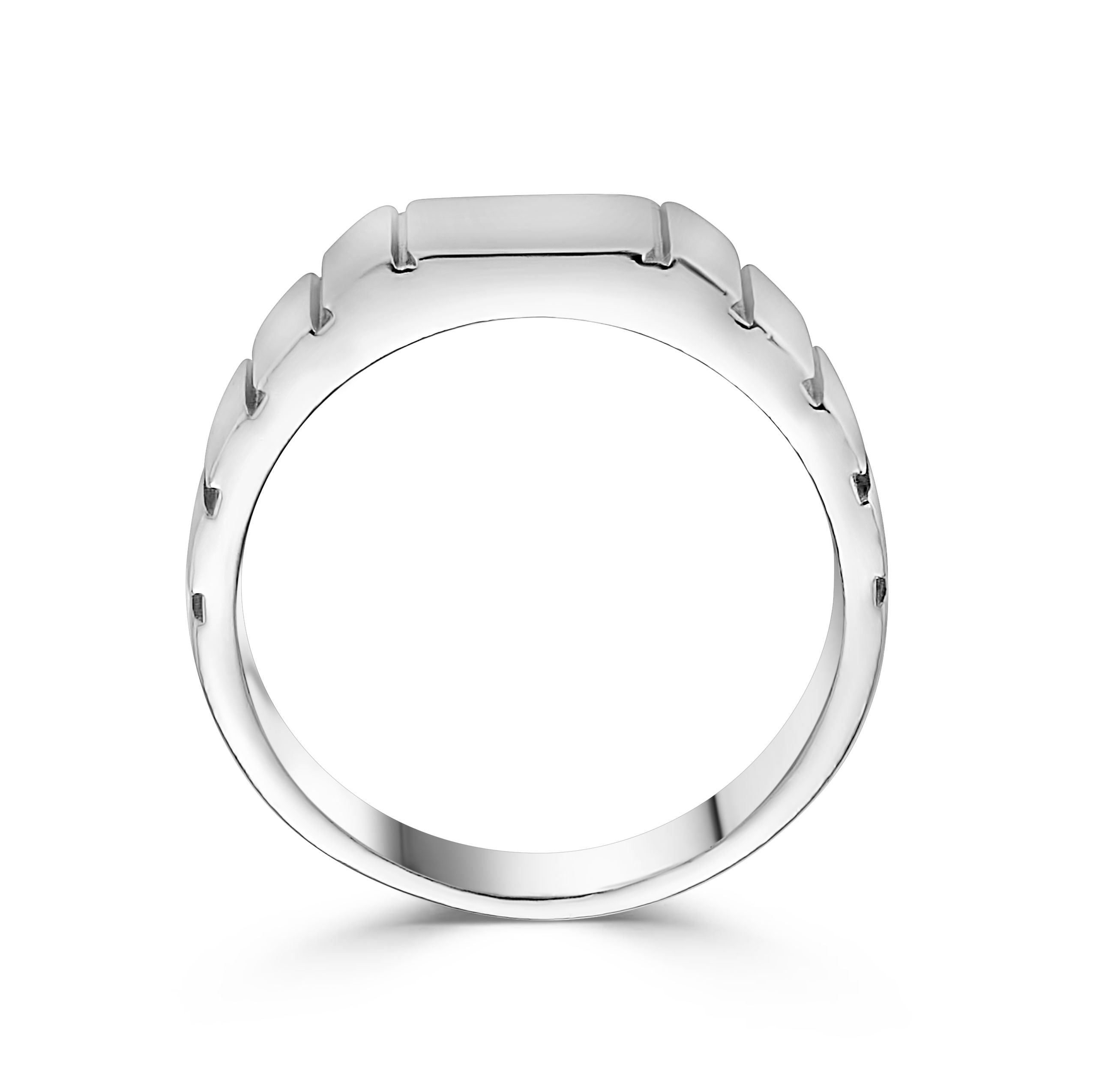 Rectangular Notched Ring - Minted New York