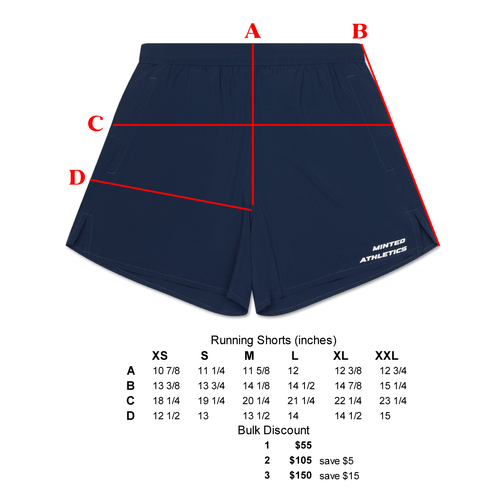 Running Shorts - Lined - Minted New York