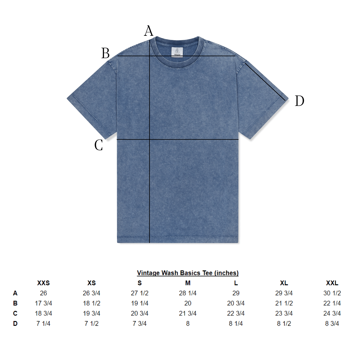 Vintage Wash Basics Tee - Minted New York