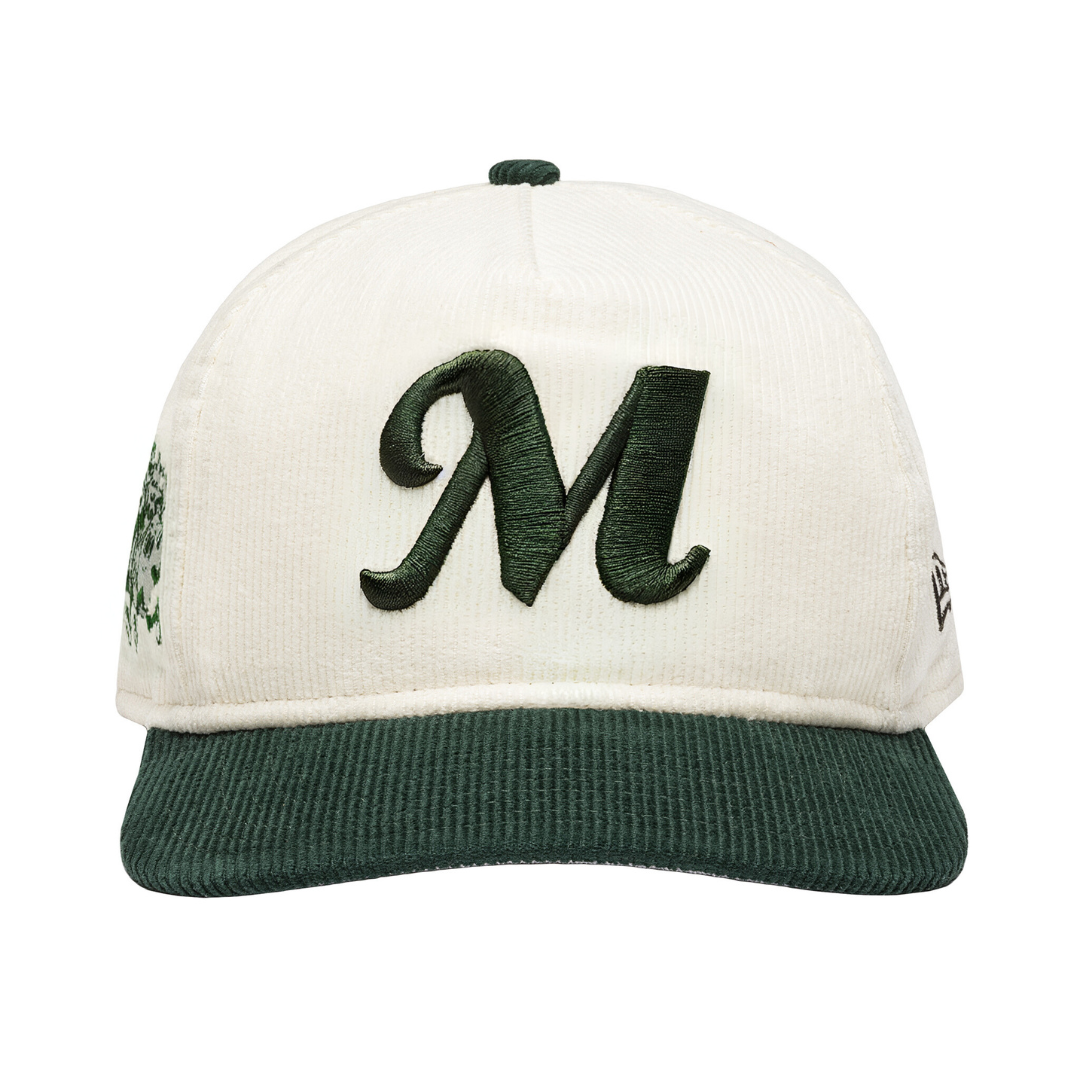 Cream/Green | New Era Corduroy Golfer - Minted New York