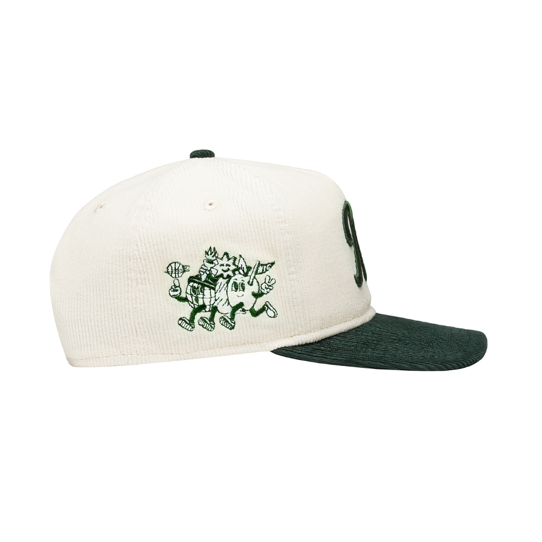 Cream/Green | New Era Corduroy Golfer - Minted New York