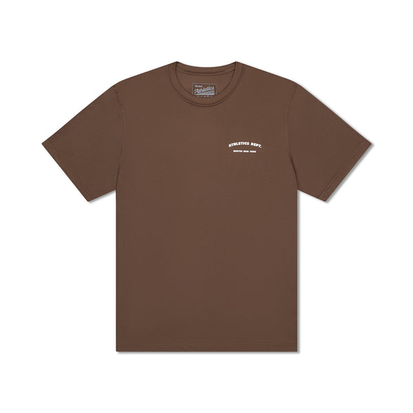 Athletics Dept. Performance Tee - Brown / X-Small