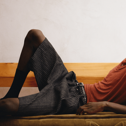 Blueprint Pleated Denim Short - Minted New York