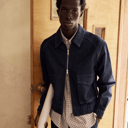 Framework Pleated Denim Jean - Minted New York