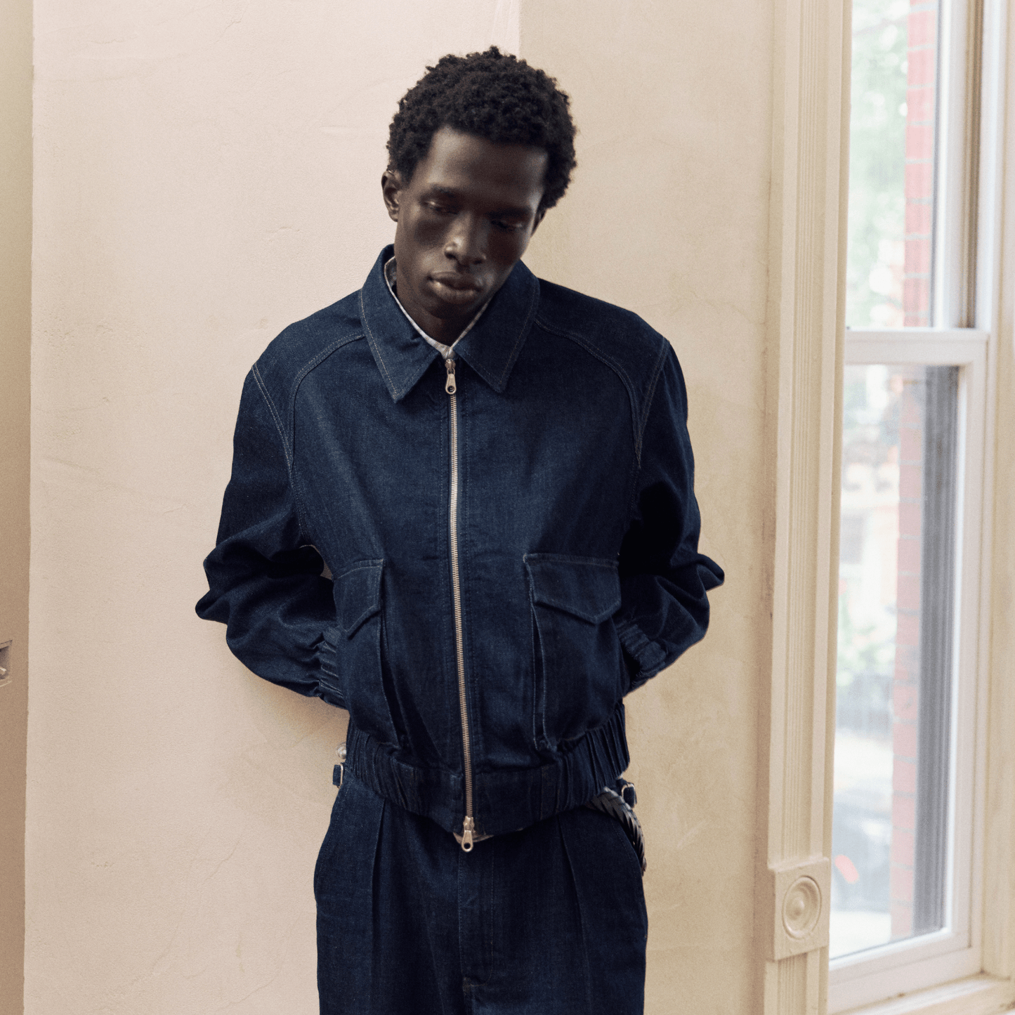 Framework Pleated Denim Jean - Minted New York