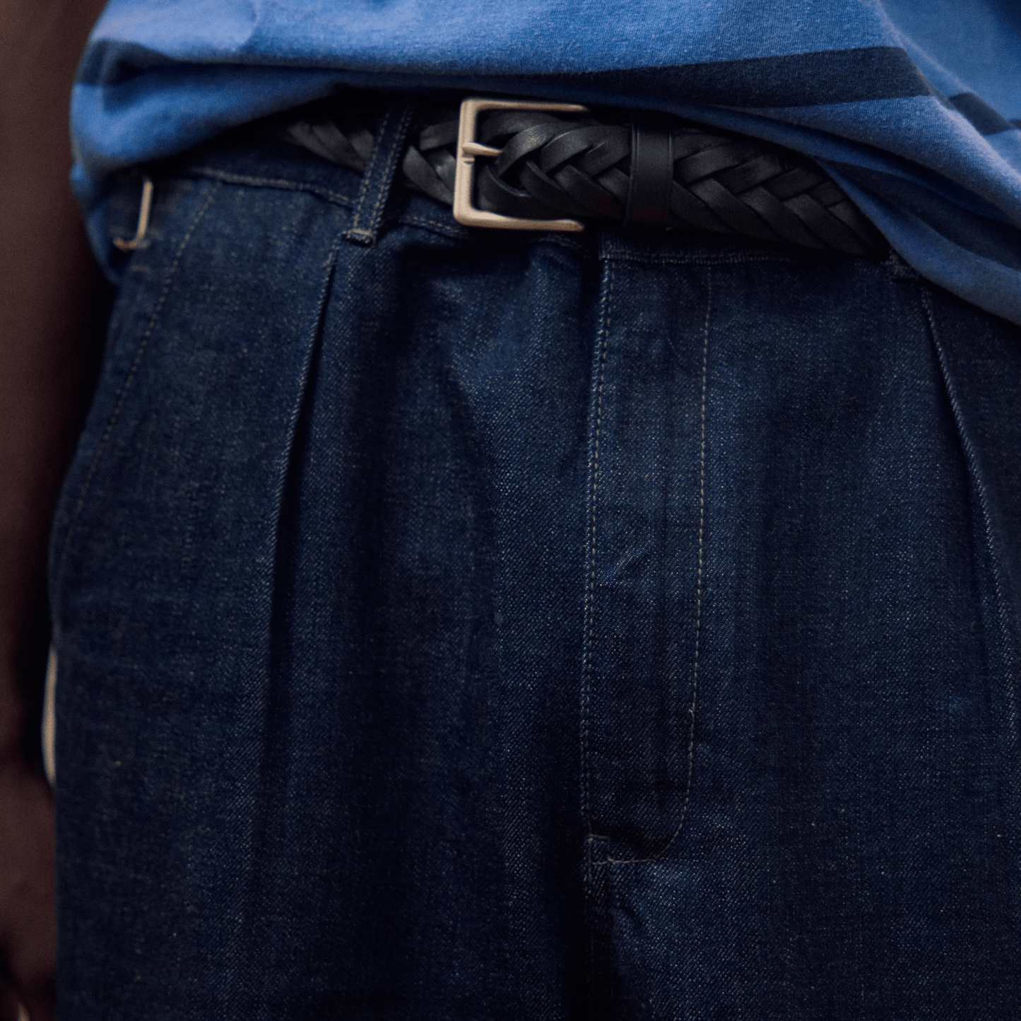 Framework Pleated Denim Jean - Minted New York