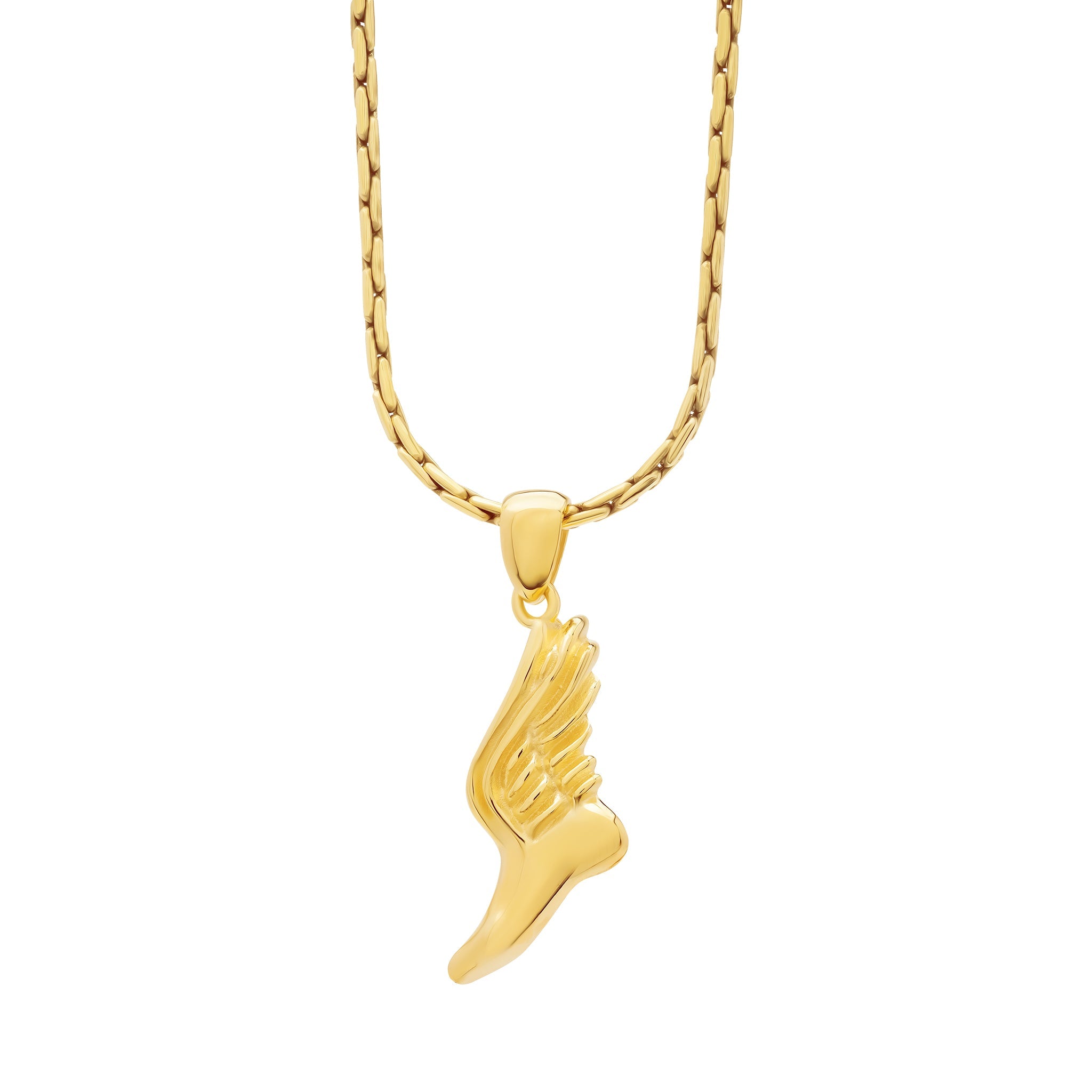 Gold Winged Foot Pendant - Minted New York