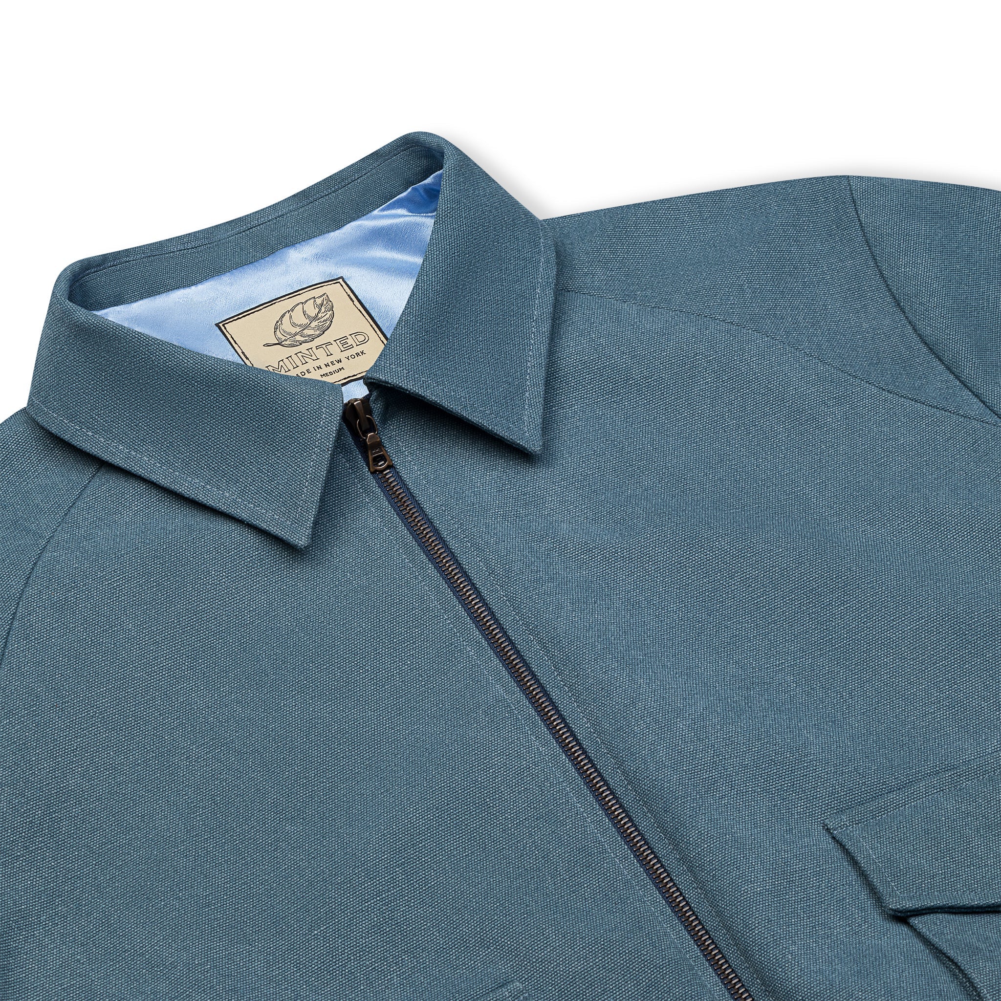 Heavyweight Canvas Jacket - Blue - Minted New York