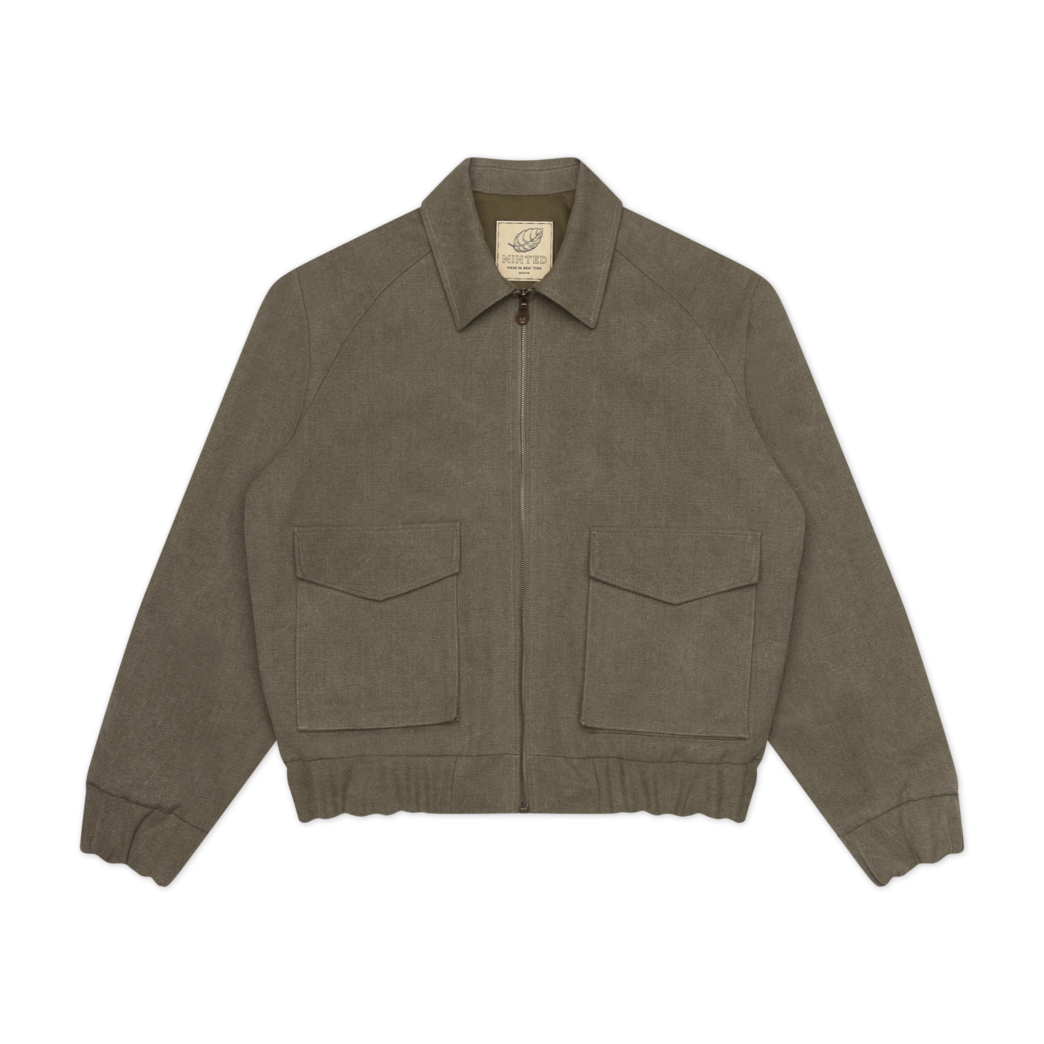 Heavyweight Canvas Jacket - Olive - Minted New York