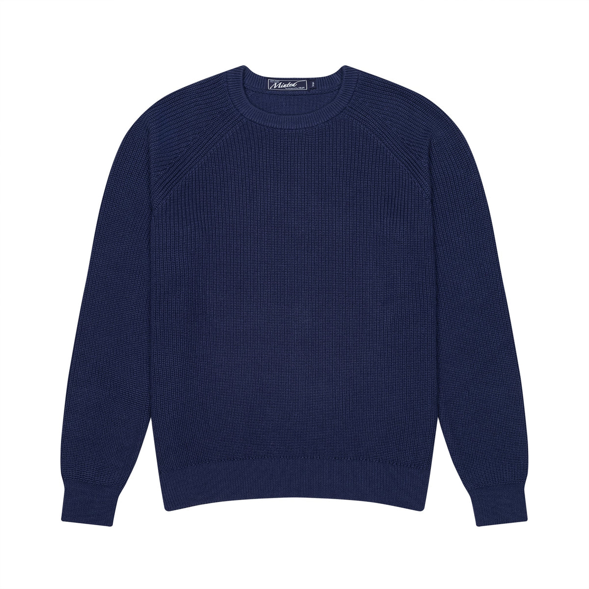 Knit Cotton Sweater — French Blue