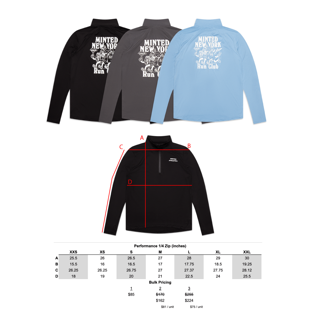 Performance 1/4 Zip - Minted New York