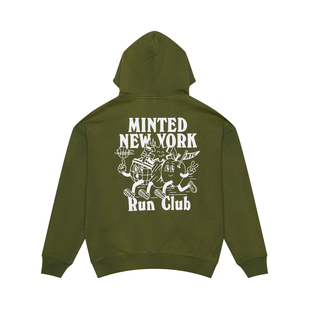 The Run Club Hoodie — Vintage Green
