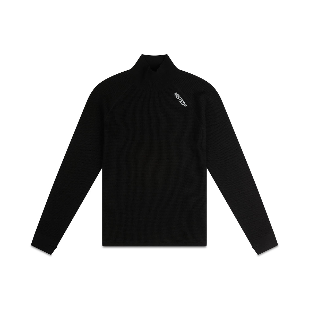 ThermoKnit Mock Neck — Black