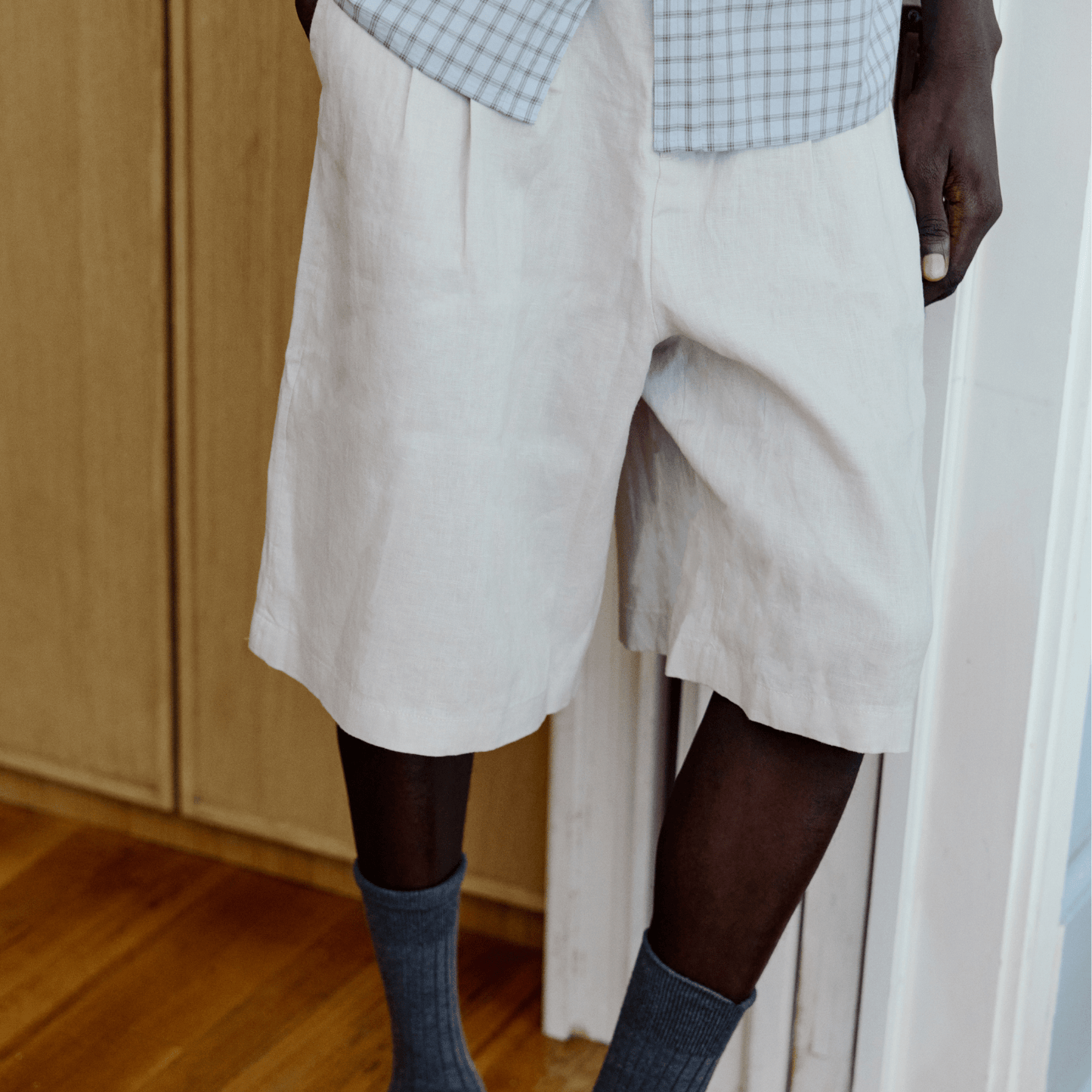 Triple Pleat Short - Minted New York