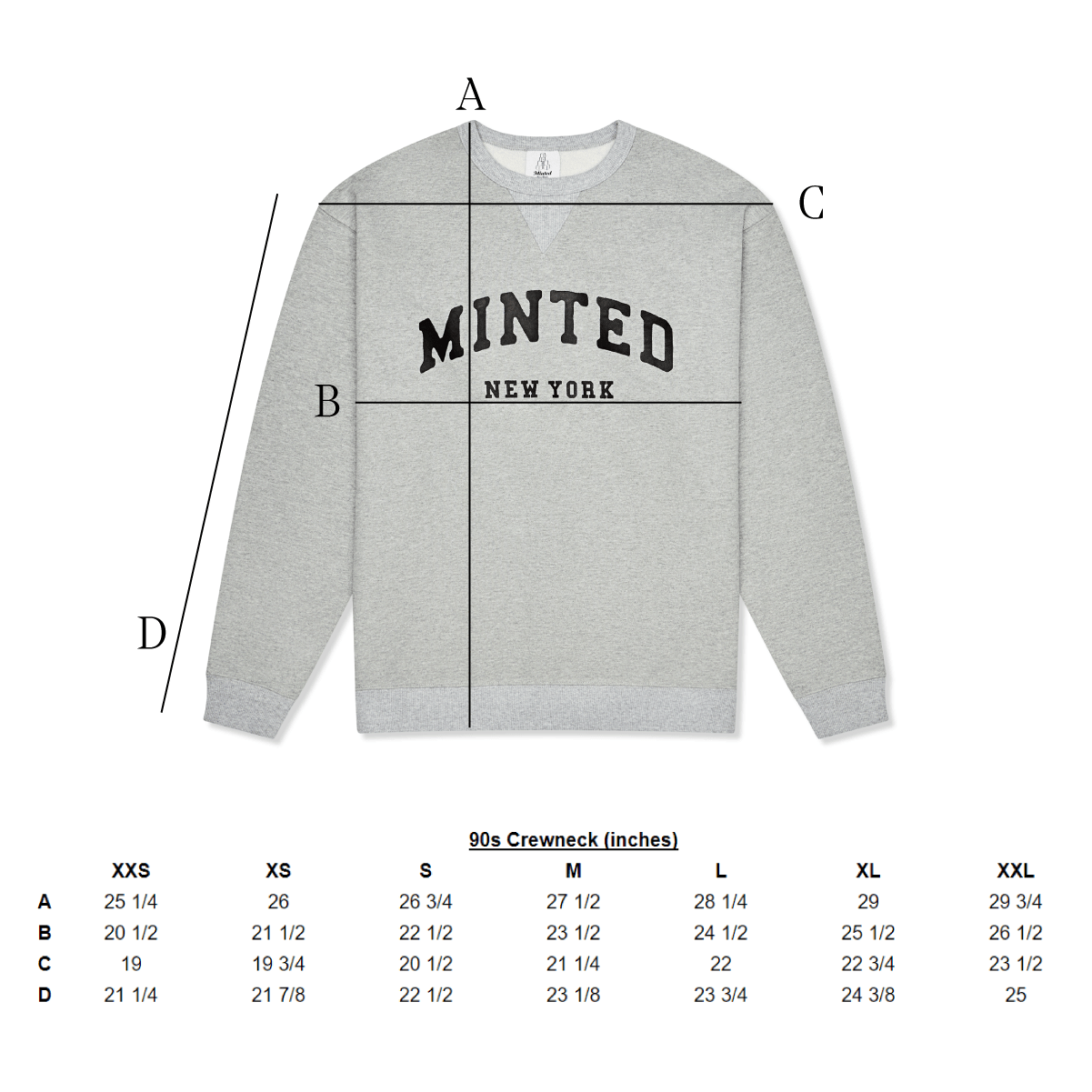'90s Crewneck - Minted New York