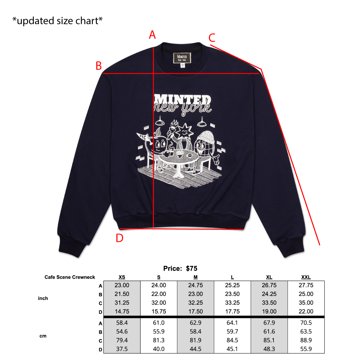 Cafe Crewneck - Minted New York