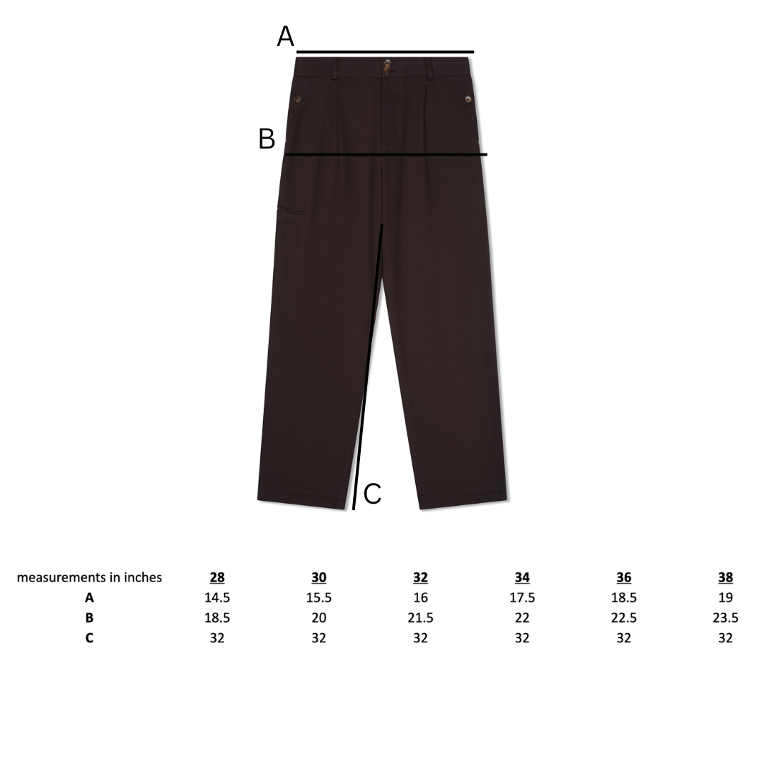 Dark Brown Work Pant - Minted New York