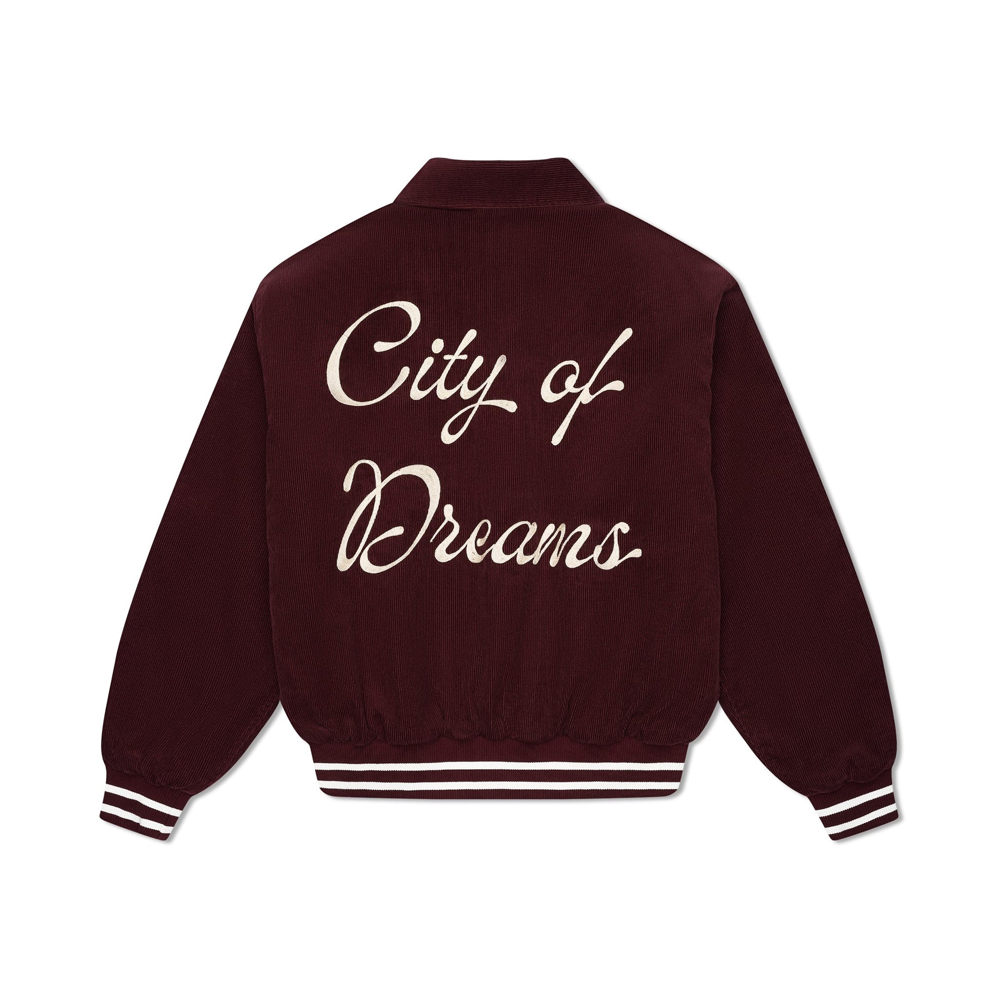 Maroon "City of Dreams" Corduroy Jacket - Minted New York