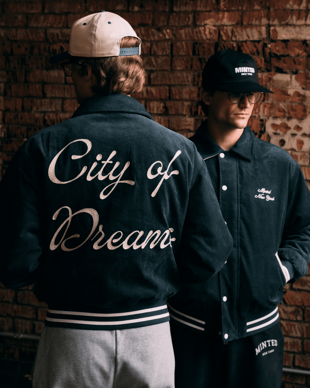Maroon "City of Dreams" Corduroy Jacket - Minted New York