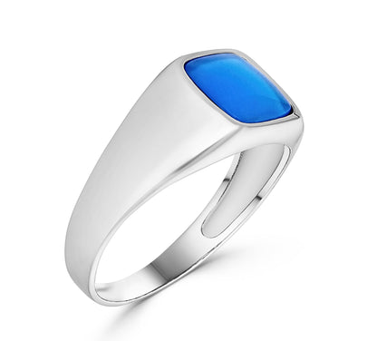 Square Agate Stone Ring - Minted New York