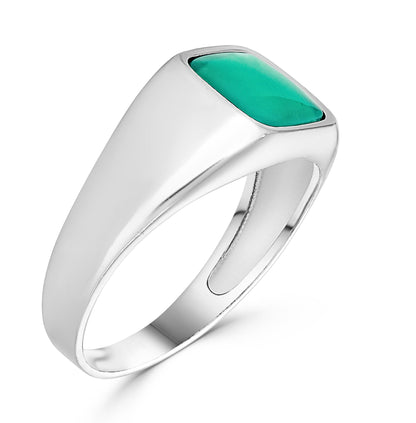 Square Agate Stone Ring - Minted New York