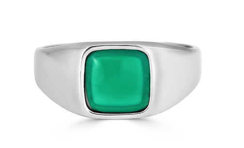 Square Agate Stone Ring - Minted New York