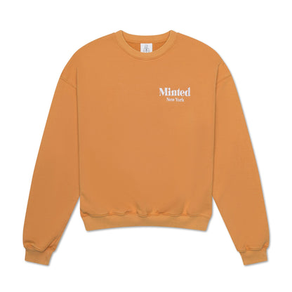 Washed Embroidered Crewneck - Minted New York